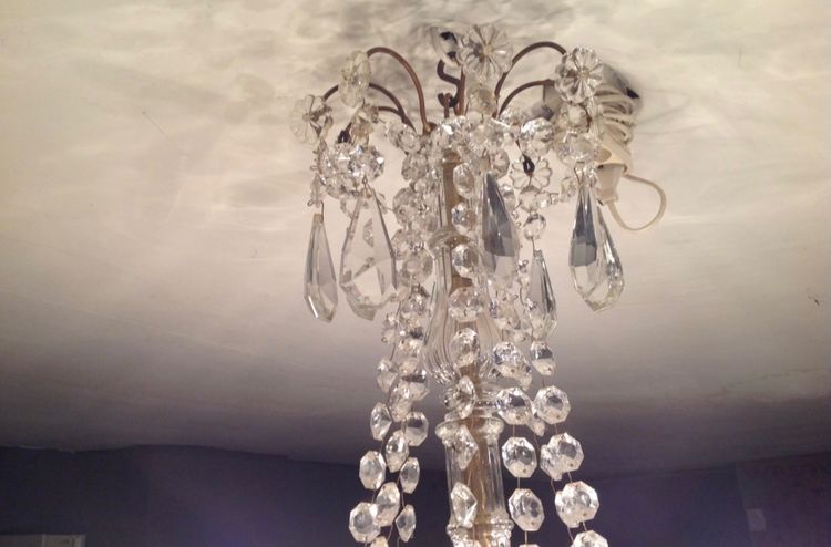 8-Light Tassel Chandelier, 1900s