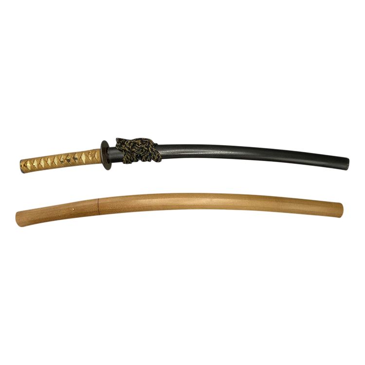 Kurzes japanisches Schwert, Wakizashi in Shirasaya, signiert, mit Koshirae, Japan, Edo-Zeit (1603-1868)  