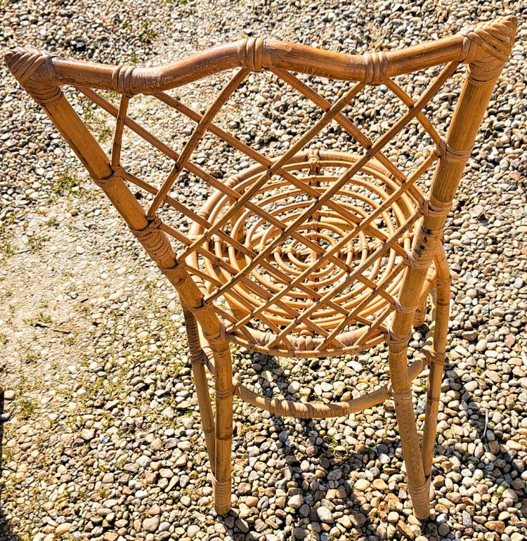 Rattan chair from the 60s and 70s