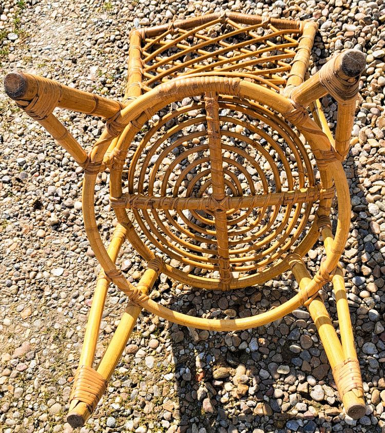 Rattan chair from the 60s and 70s