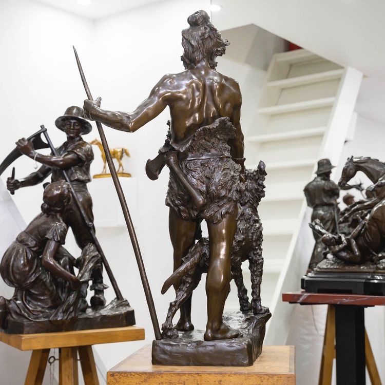 Sculpture - Le Chasseur Gaulois , Marcel Debut (1865-1933) - Bronze