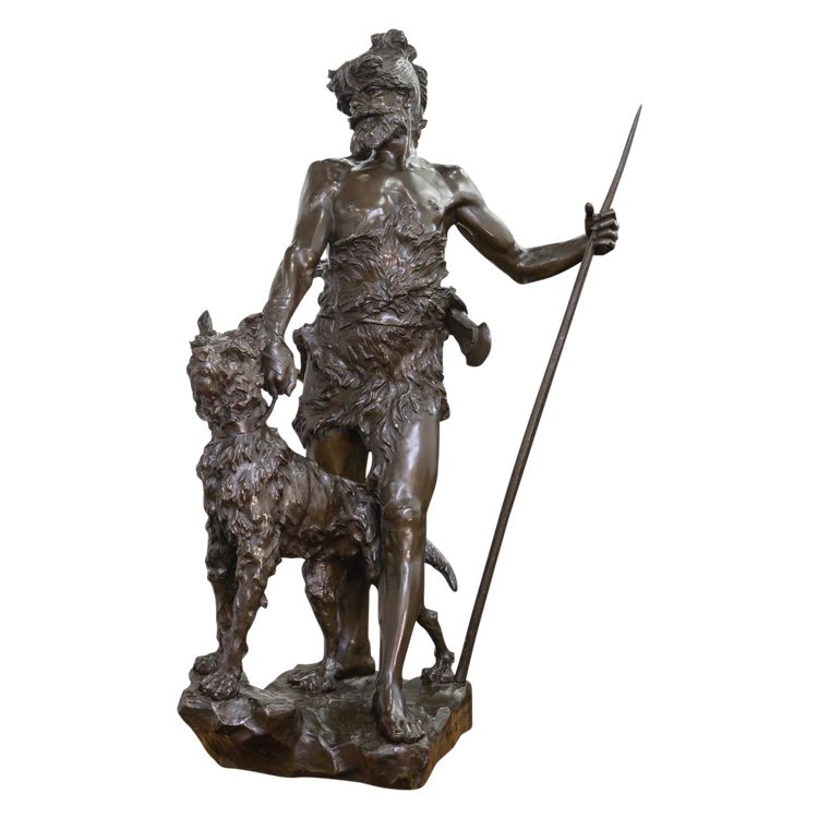 Sculpture - Le Chasseur Gaulois , Marcel Debut (1865-1933) - Bronze