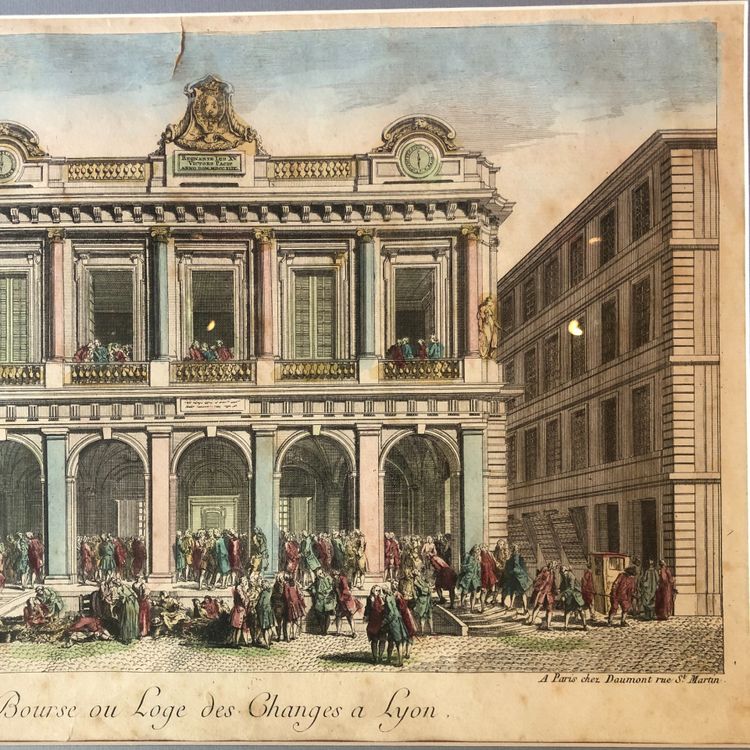 Deux vues d'optique, Lyon et Nancy, XVIIIème siècle