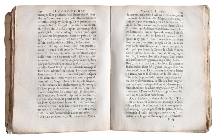 Jean de JOINVILLE "Histoire de S. Loys IX. du nom, roy de France" Édité par Sebastien Cramoisy, 1617