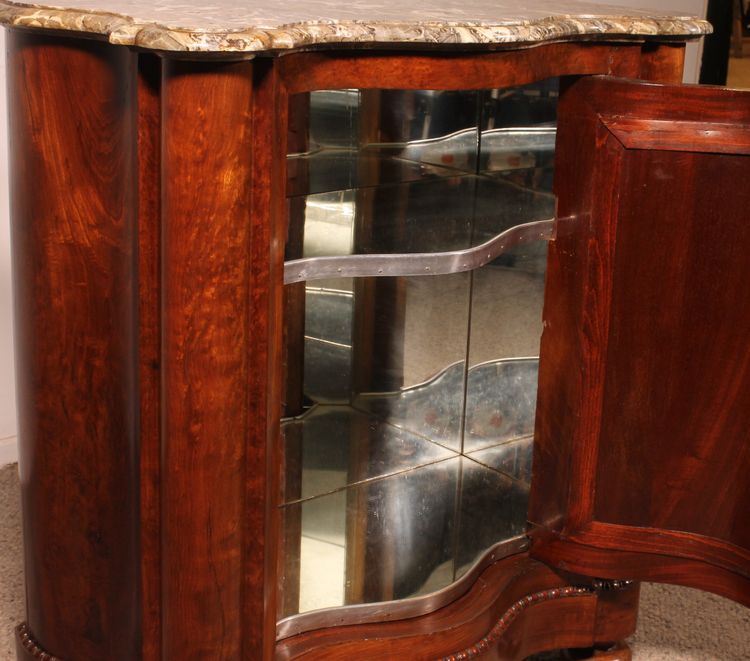 Empire Period Mahogany Bar Cabinet