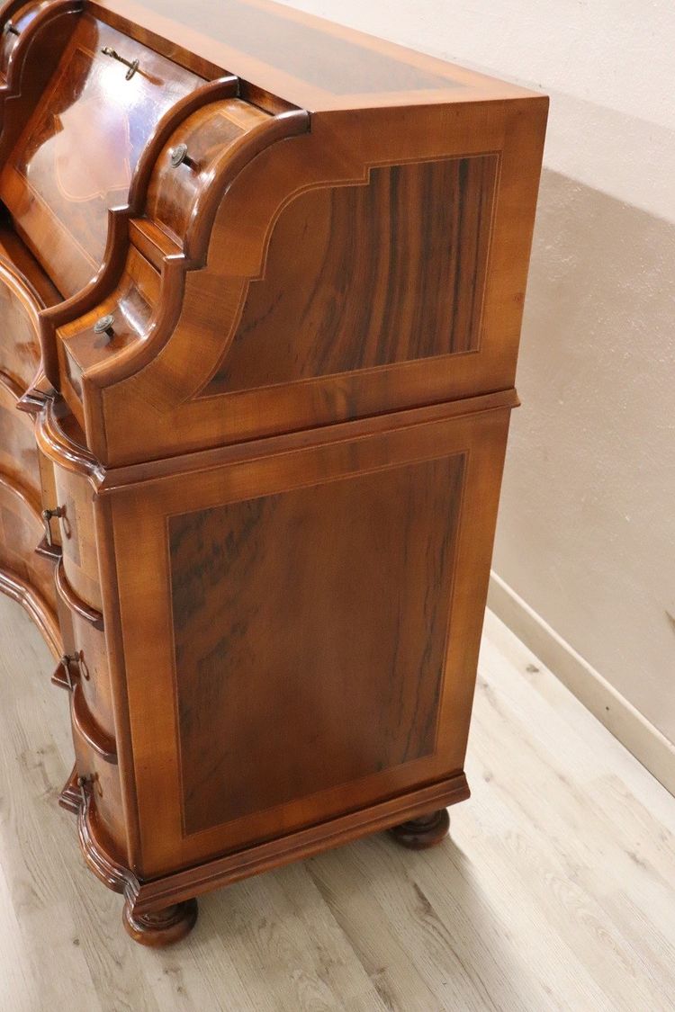 Chest of Drawers in Walnut Veneer, 1980s