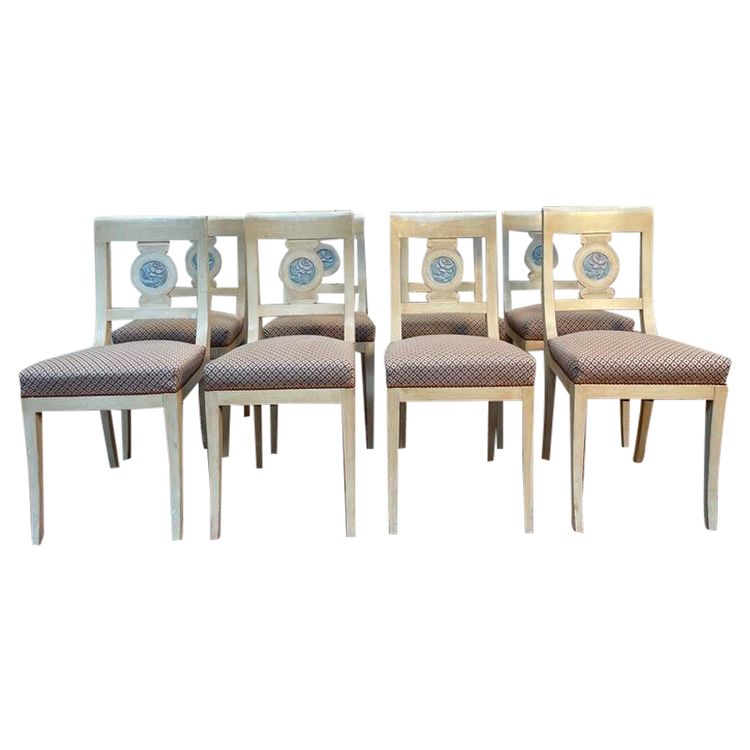 Suite of 8 Louis XVI style chairs - Directory