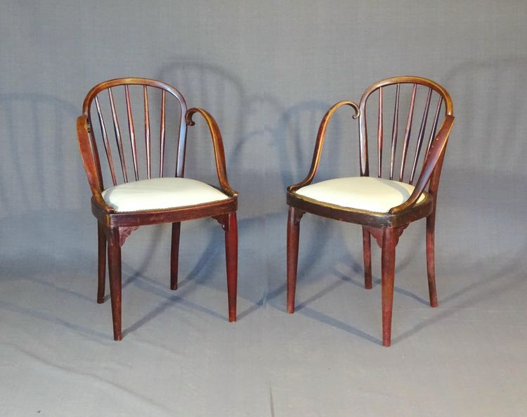 Otto Prutscher für Thonet Nr. 846 und 847F um 1930 - Ledersattel -