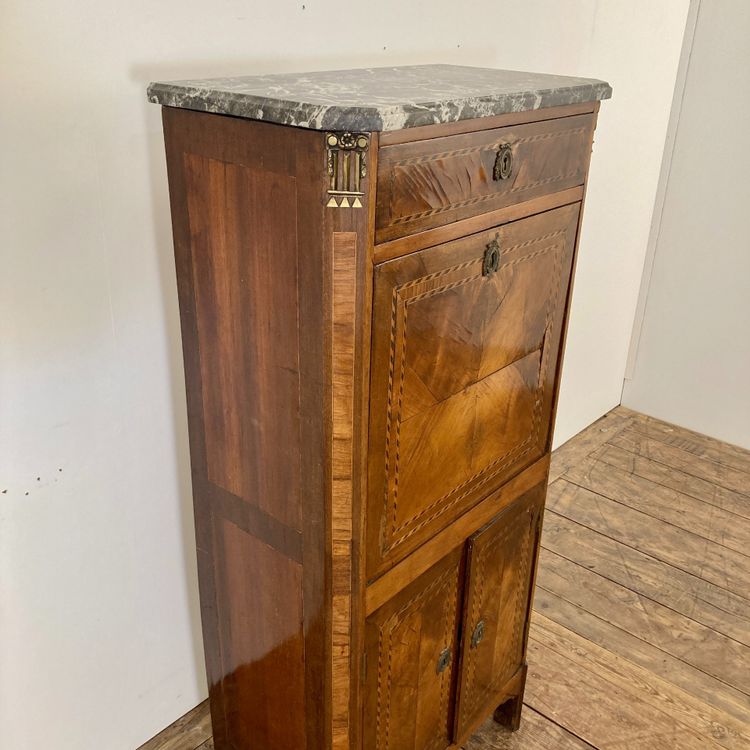 Small 18th century secretary stamped