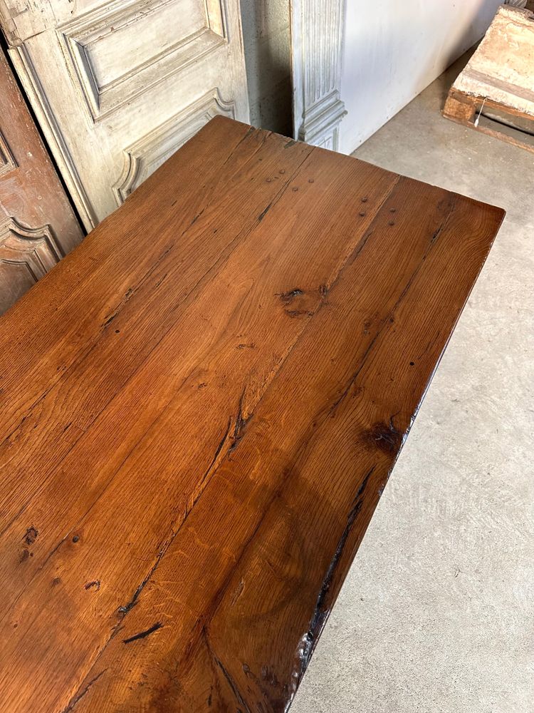 20th century oak monastery table