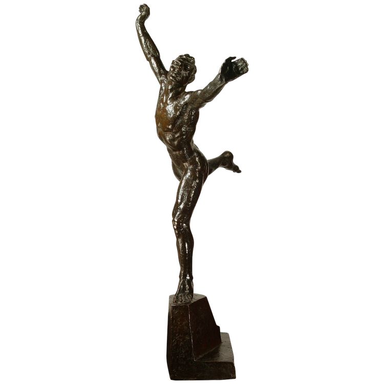 Sokol-Athlete, sculpture of movement and strength by Jan Vítězslav Dušek (1891-1966)