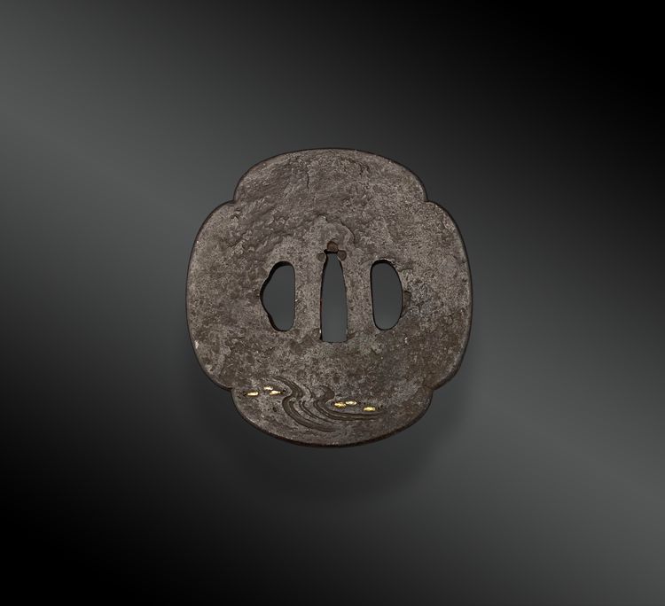 TSUBA en Mokko Gata au motif de l’écureuil ​​​​​​​JAPON – Période Edo (1606 – 1868)