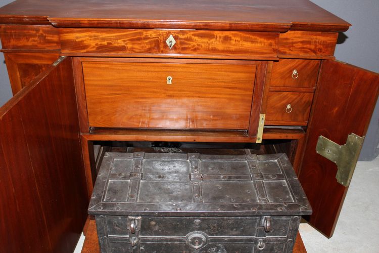 19th Century Mahogany Corsair Safe Cabinet