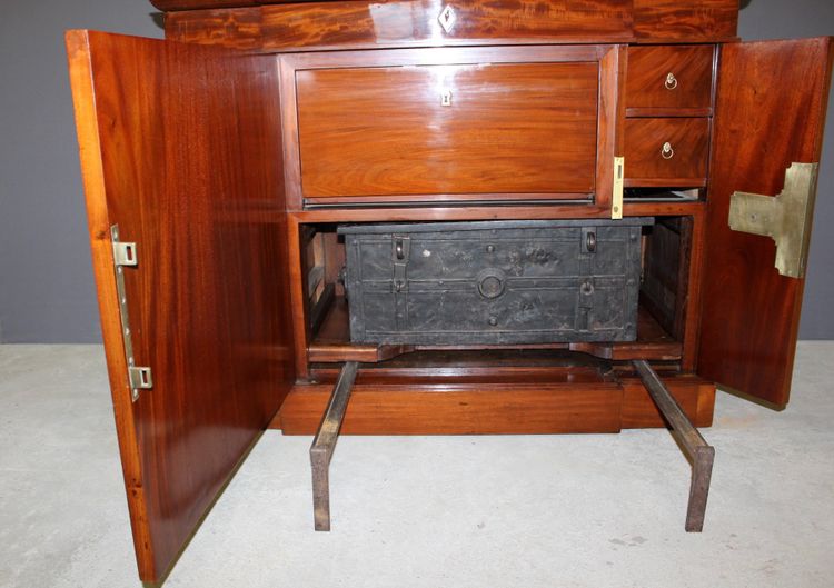 19th Century Mahogany Corsair Safe Cabinet