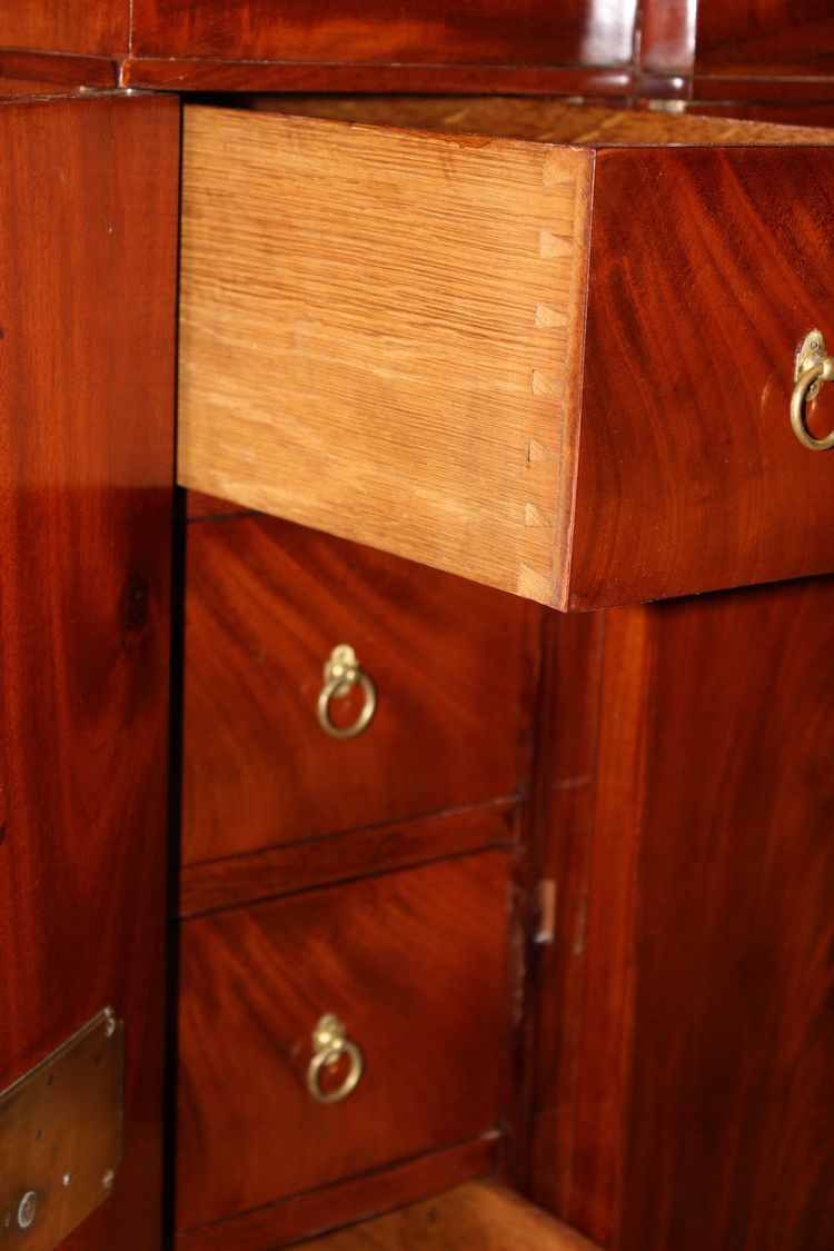 19th Century Mahogany Corsair Safe Cabinet