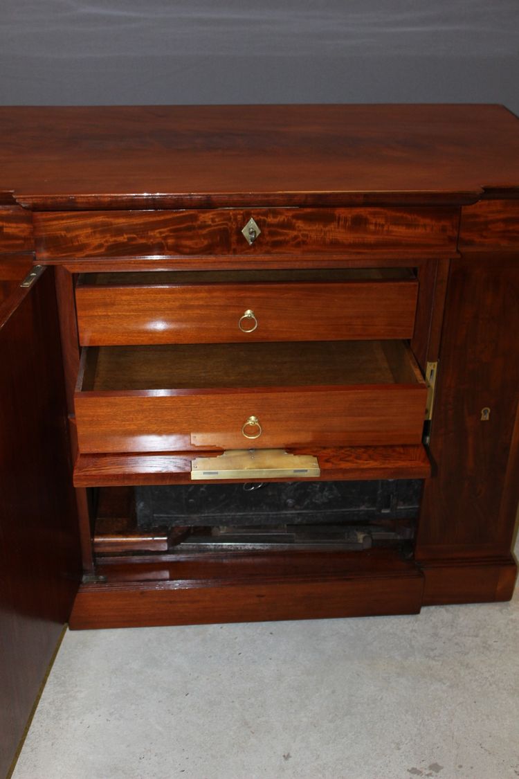 19th Century Mahogany Corsair Safe Cabinet