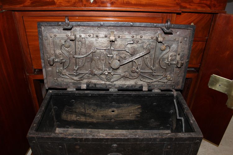 19th Century Mahogany Corsair Safe Cabinet