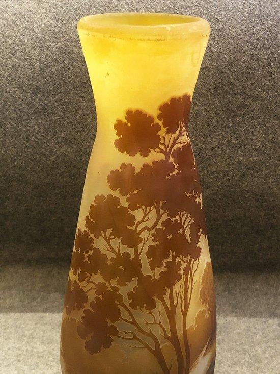 Art Nouveau Vase With The Star Signature Of Emile Gallé, Late 1904 - 1908