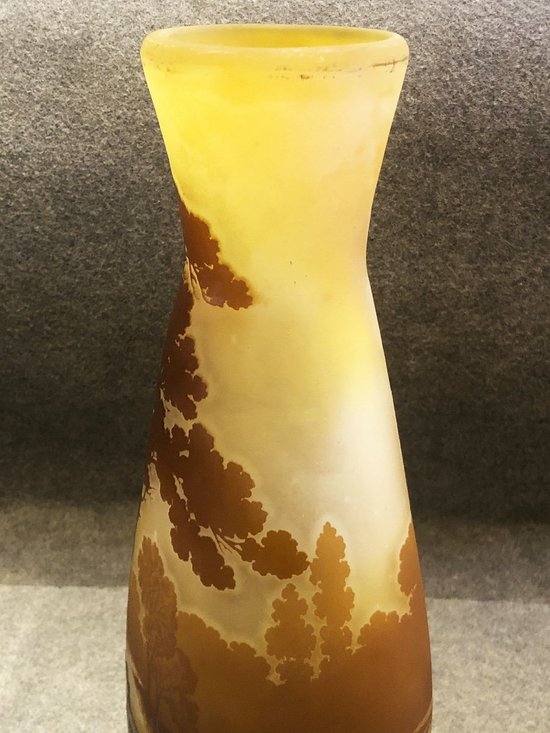 Art Nouveau Vase With The Star Signature Of Emile Gallé, Late 1904 - 1908