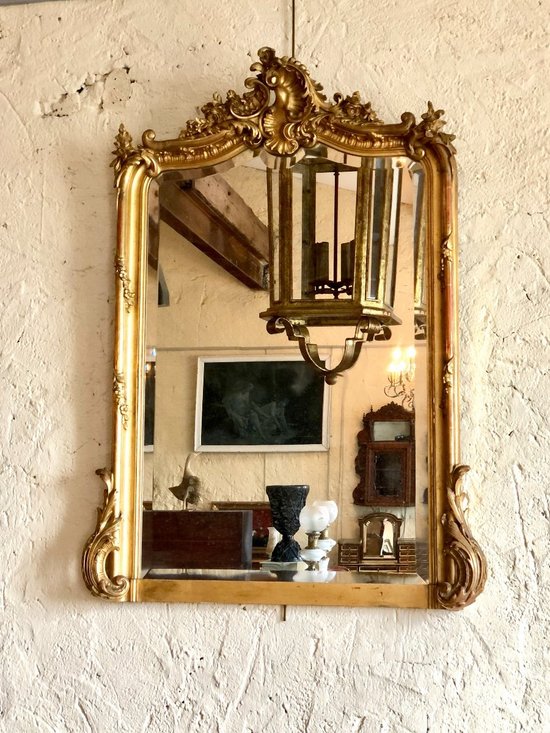 Louis XV Style Mirror, 19th Century