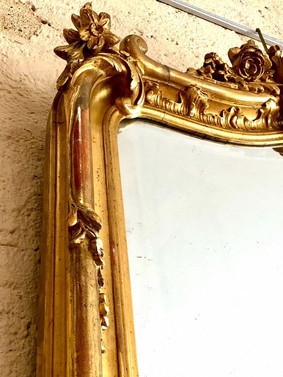 Louis XV Style Mirror, 19th Century