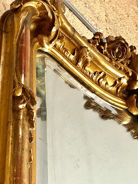 Louis XV Style Mirror, 19th Century