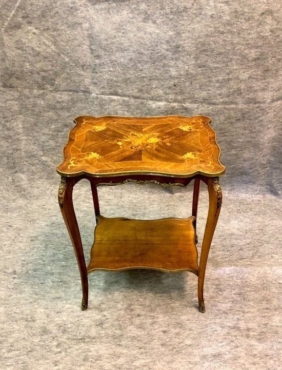 Louis XV style side table, 19th century