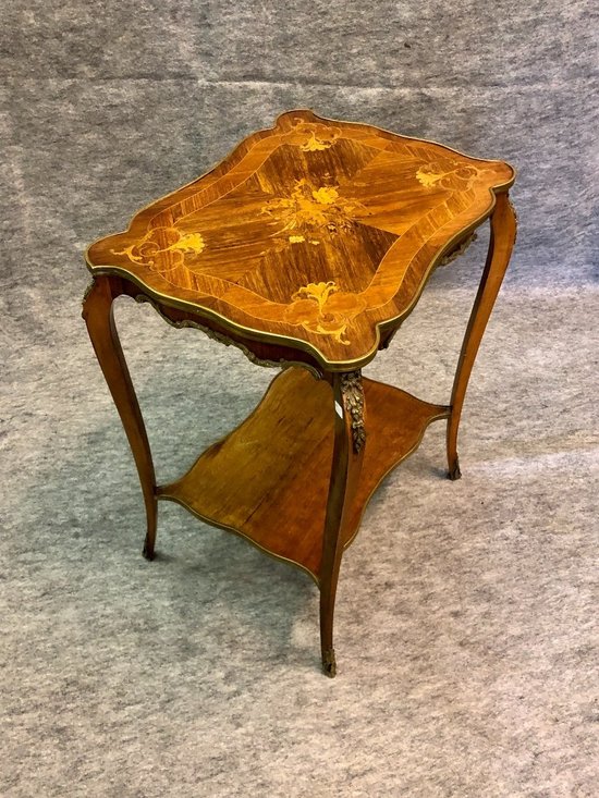 Louis XV style side table, 19th century