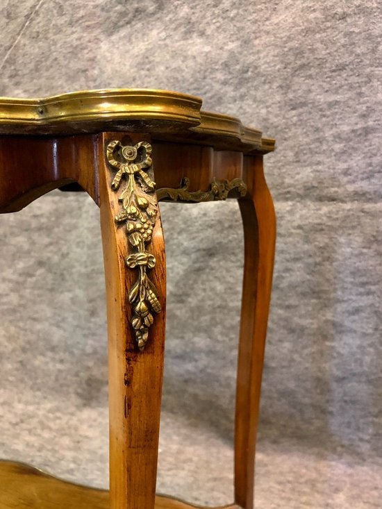 Louis XV style side table, 19th century