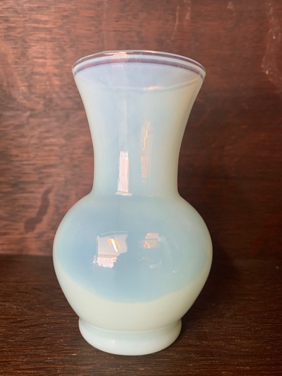 Small opal crystal vase "soap bubble