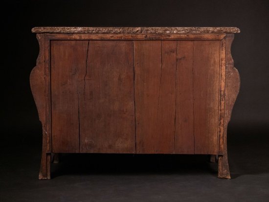 Commode Dite à Moustache. Époque Louis XIV, Première Moitié Du XVIIIe Siècle