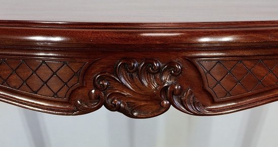  Solid mahogany middle table, Louis XV style - 2nd part of the 19th century