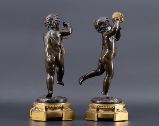 Pair Of Putti, XIXth Century