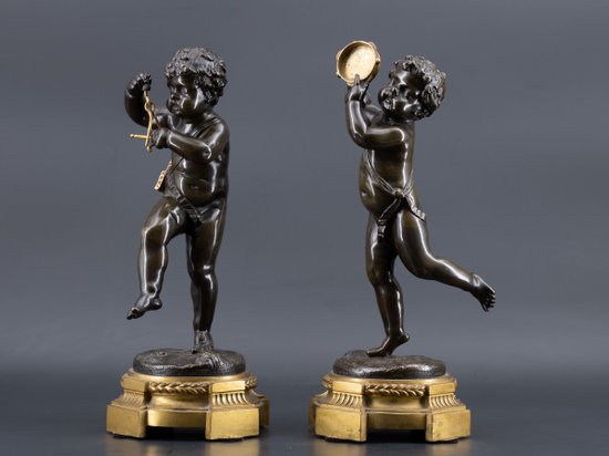 Pair Of Putti, XIXth Century