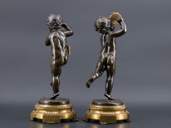 Pair Of Putti, XIXth Century