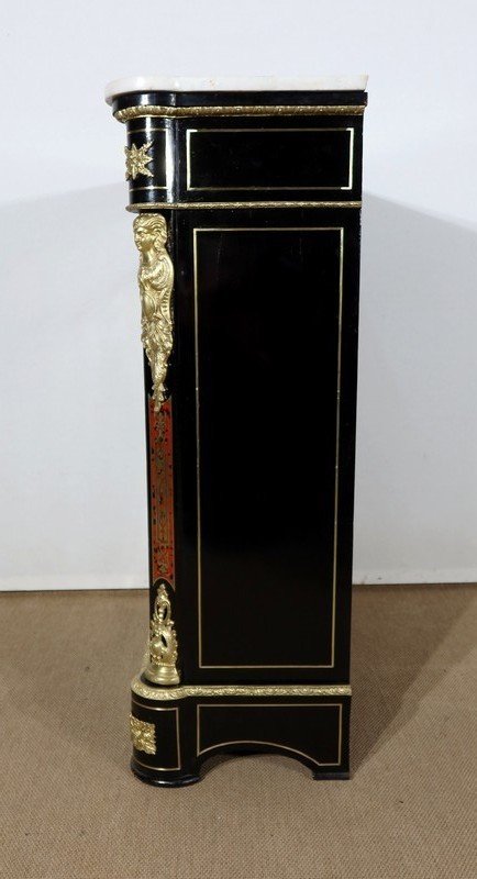  Piece of furniture in "Boulle" marquetry, Napoleon III period - Middle 19th century