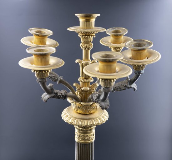 Pair Of Candelabras, 19th Century