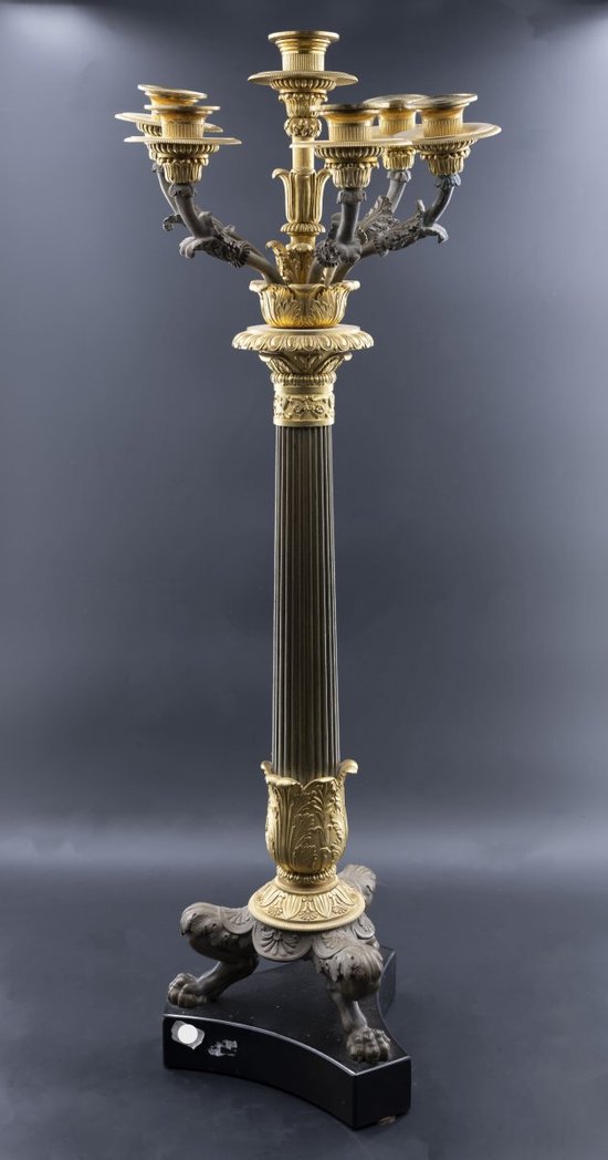 Pair Of Candelabras, 19th Century