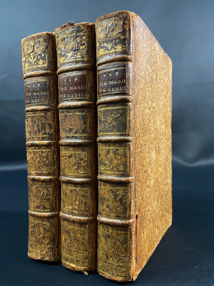 Vita di Maria de Médicis regina di Francia e di Navarra 3 volumi rilegati XVIII secolo 1778