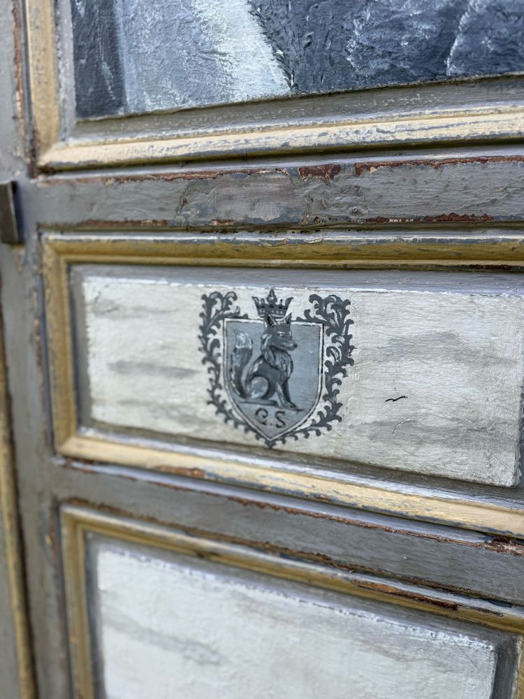 Pair of 19th century Louis XVI doors with beautiful patina and paintwork