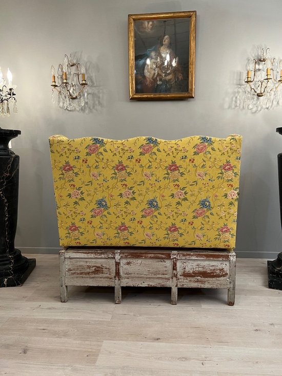 Extremely rare Louis XV period bench seat circa 1730