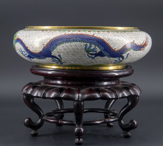 Chinese Cloisonne Cup, Late 19th Century