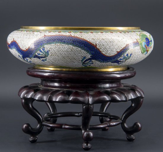 Chinese Cloisonne Cup, Late 19th Century