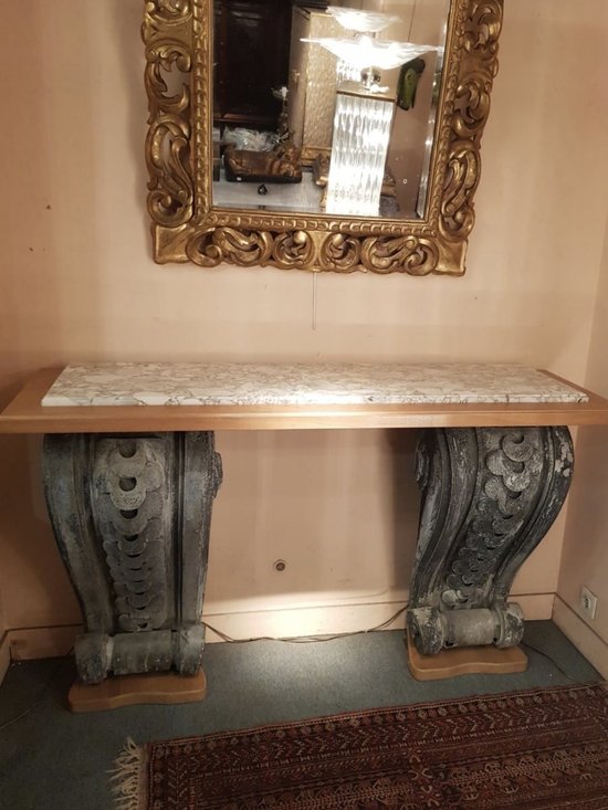 Contemporary Console with 19th century Haussmanian elements