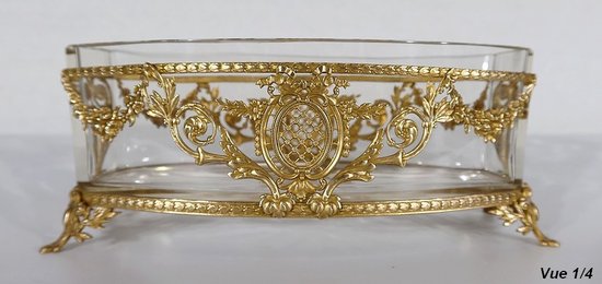 Kleine Gärtnerei aus Glas und Messing, Stil Louis XVI - 1900