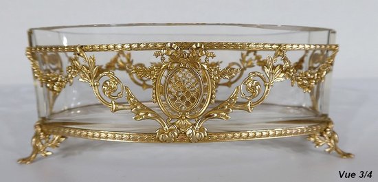 Kleine Gärtnerei aus Glas und Messing, Stil Louis XVI - 1900