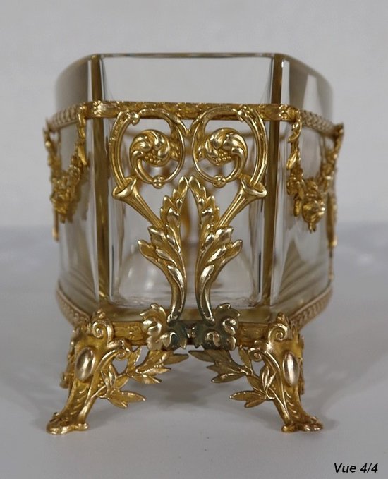 Kleine Gärtnerei aus Glas und Messing, Stil Louis XVI - 1900