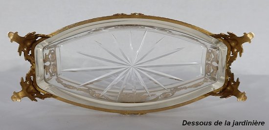 Kleine Gärtnerei aus Glas und Messing, Stil Louis XVI - 1900