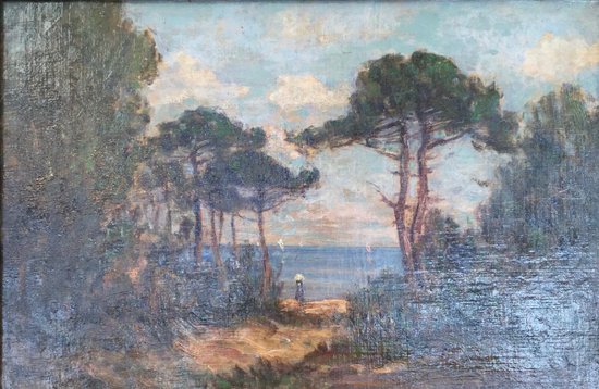 Oil On Canvas, Saint Palais Sur Mer, 1933