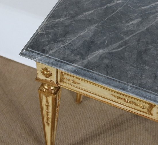  Marble and gilded wood console, Louis XVI style - 2nd part of the 19th century